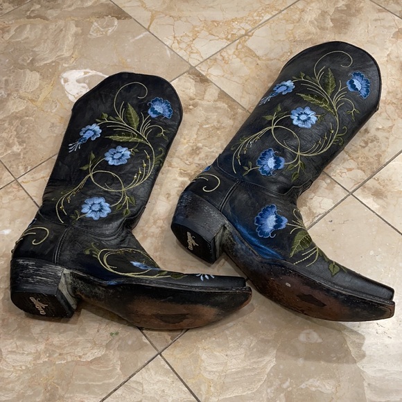 Old Gringo Embroidered Crystal Sora Size 6.5B Western Cowboy Cowgirl Boots Blue - Picture 13 of 13